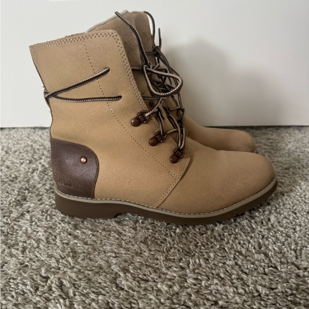 The North Face Women's Tan Lace-Up Boots